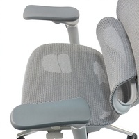 Chaise de bureau ergonomique en maille à commande filaire avec soutien lombaire réglable, accoudoirs réglables, design pivotant et base chromée pour bureau