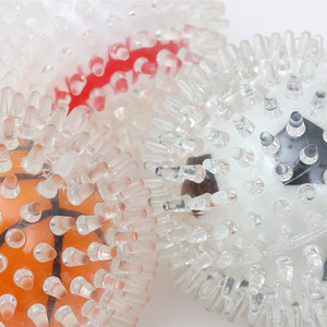 Giocattolo per Cani in TPR, Palla a Spine Resistente ai Morsi per Pulizia e Dentizione, Gioco Interattivo per Animali Domestici - Product Image 5