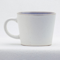 Mug en céramique vintage motif lapin tacheté, bordure florale, intérieur émaillé contrastant, cadeaux d'affaires, logo personnalisé, réutilisable