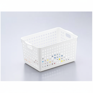 Cesto di stoccaggio profondo bianco Inomata - Product Image 1