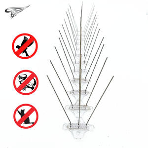 Antiparasitaire en acier inoxydable dissuasif pointes d'oiseaux Transparent Polycarbonate plastique <span class=keywords><strong>Anti</strong></span> vol pointes d'oiseaux oiseau - Product Image 3