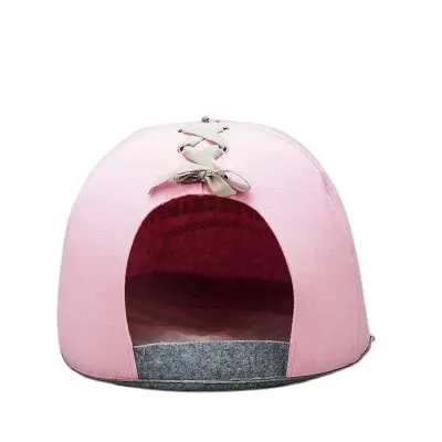 Wholesale cute baseball hat dog bed warm cat house pet supplies pet bed