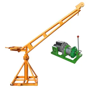 Top kwaliteit outdoor mini lifting draagbare kraan kleine lift crane Clutch-1000kg-30m-220v