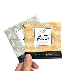 Petit sac de graines biodégradables à sceller à chaud à trois côtés à faible quantité minimale de commande emballage d'échantillon cosmétique de qualité alimentaire pour sac de <span class=keywords><strong>Sachet</strong></span> de café de thé - Product Image 2