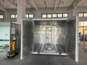 Ailin Electrostatic Powder Powdercoat Painting Spray Booth Curing Oven Manual Powder Coating Machine Package