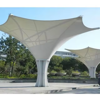 Estructura de Membrana de PTFE/PVDF de Alta Calidad, Moderna y Ecológica para Construcción Rápida, Ideal para Villas, Garajes, Cobertizos, Hoteles, Gimnasios y Almacenes