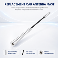 Restore a Roof Aerial with a Slim Silver Screw-In Replacement Car Antenna Mast Slim Silver Replacement Car Antenna Mast