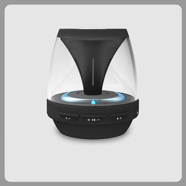 Newest Transparent Rgb Led Bluetooth Speaker Portable Wireless High Bass Subwoofer Recording Mini in Ceiling Bluetooth Speakers