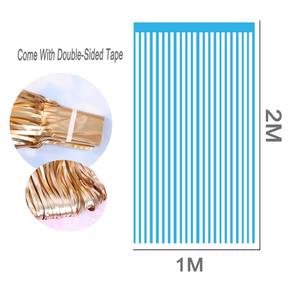 Cortinas románticas de fondo de gasa Vintage para bodas y fiestas Cortinas de tul modernas con formato de cuerda para hoteles Hospitales - Product Image 1