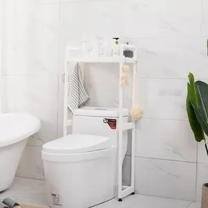 शौचालय भंडारण रैक के ऊपर शौचालय शेल्फ पर 1-टियर बाथरूम की अलमारियों पर गर्म बिक्री