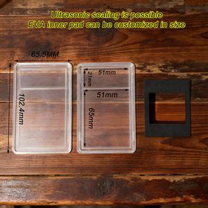 Estuche Acrílico para Sellos con Borde Dentado, 7 Tamaños, Sellado Ultrasónico EVA, Apilable, Cierre Manual, Se Acepta OEM, Sellos Clasificados, Portátil - Product Image 3