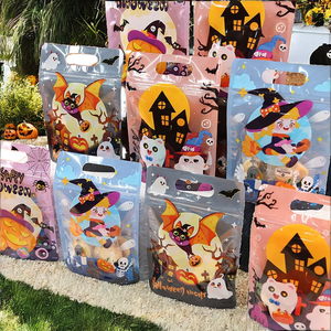 Bolsas de Mylar Ziplock para embalaje de alimentos personalizadas, bolsa de pie de impresión Digital laminada brillante para galletas, dulces, alimentos para mascotas - Product Image 2