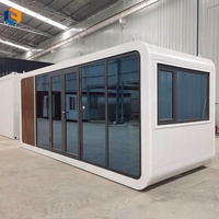 Advanced Tiny Apple Capsule Cabine de maison mobile préfabriquée avec cuisine et salle de bain pour hôtels, lit et bureau pour camping
