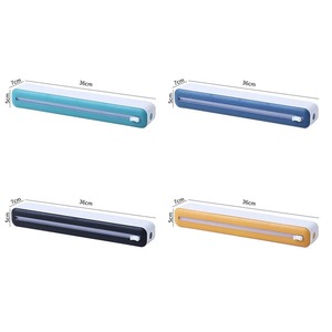 2 In 1 Food Film Dispenser Wrap Dispenser With Cutter <b>Storage</b> <b>Box</b> Aluminum Foil Stretch Film Cutter <b>Kitchen</b> Accessories - Product Image 5