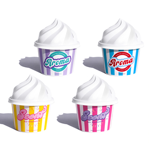Bálsamo Sólido Aromático para Coche con Aroma a Helado Blanco Cremoso, Adorno Creativo para el Hogar, Eliminador de Olores Duradero - Product Image 1