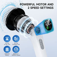 Brosse de nettoyage électrique sans fil Type-C 2500 mAh pour la cuisine, la salle de bain et le nettoyage de la voiture, brosse rotative électrique extensible