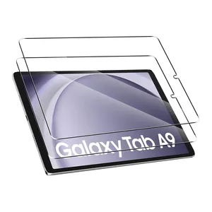 Pelindung layar Samsung Galaxy Tab A9 X110 X115, lapisan kaca Tempered bening tahan gores 8.7 inci 2023 9H bebas gelembung