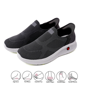 <span class=keywords><strong>Scarpe</strong></span> Antiscivolo <span class=keywords><strong>con</strong></span> Supporto <span class=keywords><strong>Plantare</strong></span> Allargato per Podologia, Stile Casual per Camminata, Ideali per Fascite <span class=keywords><strong>Plantare</strong></span> - Product Image 1