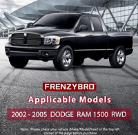 Frenzybro 12pcs Front Control Arm with Ball Joints Suspension Kit for Dodge Ram 1500 2WD 2002-2005 K7400 K7424 K7411 EV407