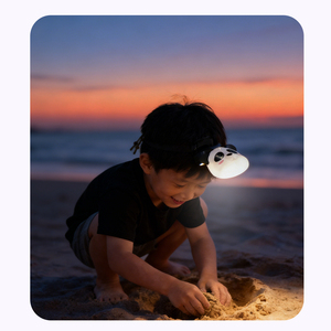 Lampe <span class=keywords><strong>frontale</strong></span> USB Panda en silicone, portable, rechargeable, LED, pour bébé, travail, urgence, camping, jouet pour enfants, veilleuse, décoration de chambre, Noël - Product Image 5