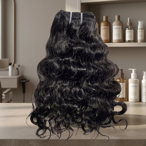 Indian Remy Hair Extensions 100% Virgin Human Hair Double Drawn for Machine Double Weft Hair Weaving All Colors - Product Image 3