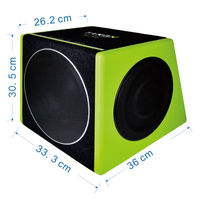 Caisson de basses actif pour voiture TANBX 10 pouces en forme de trapèze avec amplificateur, basses pures, caisson de basses actif TB-S310