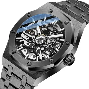 Chenxi 8848 mens שעונים אוטומטיים העליון tourbillon ספורט פרק כף יד שעון נירוסטה עמיד למים עסקים שעונים
