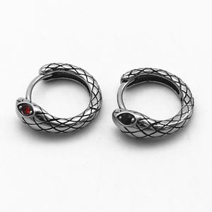 Pendientes de Acero Inoxidable Estilo Motociclista Punk Vintage -- Joyería de Moda Retro Gótica y Atrevida para Hombres y Mujeres - Product Image 1