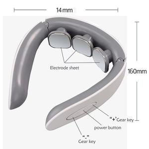 Compresse chaude lymphatique multi-modes Magnétique Fabricants tension Sans fil Conception sans fil Masseur de cou en plastique Skg - Product Image 6