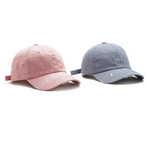 Custom 3D Embroidery Logo Washed Cotton <b>Baseball</b> <b>Cap</b> 6-Panel Adjustable Unisex Solid Color Casual Hat - Product Image 3