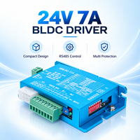 Contrôleur de moteur BLDC compact 24V 7A, pilote CC sans balais avec entrée analogique 0-5V, PWM et communication RS485