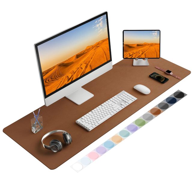 Factory Custom Non-slip Water Resistant Scratch Proof Gaming Desk Mat for High End Gifts Stock
