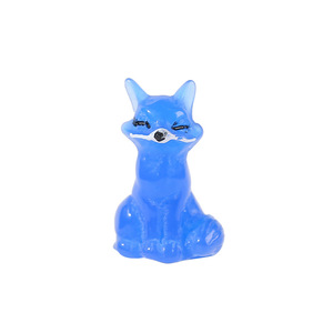 Ornement en résine de renard miniature mignon, vase de table, décoration de salon, design moderne, pièce unique - Product Image 4