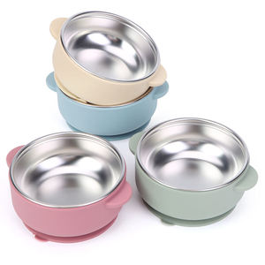 Set de Alimentación de Silicona para Bebés, Incluye Set de Alimentación Multifuncional 5 en 1, Babero Libre de BPA, Vajilla Infantil, Set de Comedor para Niños - Product Image 1