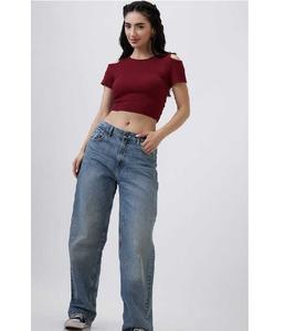 Débardeur d'été pour femmes en coton extensible, court, confortable, respirant, matière douce au toucher, t-shirt décontracté pour tous les jours et les activités de plein air - Product Image 1