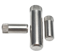 Kunden spezifische zylindrische Edelstahls tifte 201 304 316 Rändel welle für die Position ierung von Spielzeug autos
