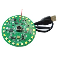 Module de caméra USB mp 5mp 30fps AF FF MF, lecteur gratuit, avec micro numérique intégré, commande tactile LED, Plug and play
