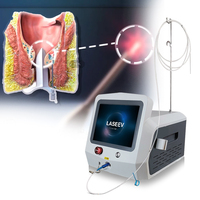 Équipement de procédure de proctologie laser à diode 980 + 1470nm Traitement au laser Hémorroïdes et fissure anale