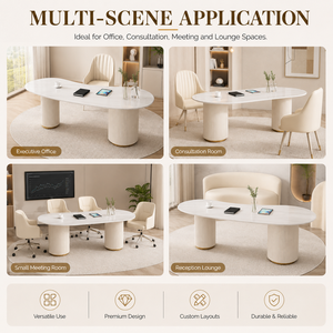 Escritorio Ejecutivo <span class=keywords><strong>de</strong></span> Madera para Consultorio Médico o Salón <span class=keywords><strong>de</strong></span> Belleza, Mesa <span class=keywords><strong>de</strong></span> Consulta <span class=keywords><strong>de</strong></span> Alto Brillo, <span class=keywords><strong>Muebles</strong></span> <span class=keywords><strong>de</strong></span> <span class=keywords><strong>Oficina</strong></span> Personalizados con Correderas Silenciosas para Cajones - Product Image 2