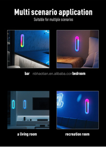 <span class=keywords><strong>RGB</strong></span> trong nhà có thể sạc lại Đèn tường với thiết kế mới điều khiển bằng giọng nói cho phòng khách phòng trò chơi Tính năng năng năng động <span class=keywords><strong>RGB</strong></span> hiệu ứng ánh sáng - Product Image 6