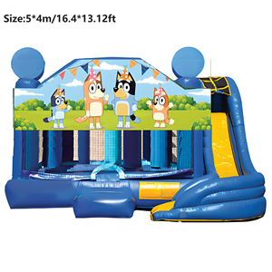 Castillo Inflable de PVC con Dibujos Animados para Alquiler de Fiestas, Trampolín Saltador para Niños, Combo de Casa Inflable para Niños - Product Image 5