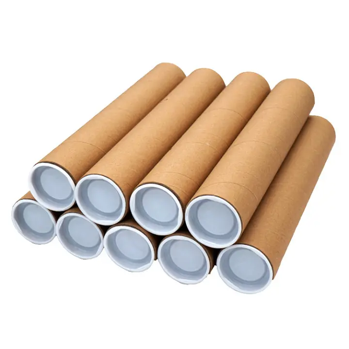 Custom Cardboard Shipping Mailing Poster Tube Packaging