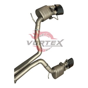 Sistema de Escape Valvetronic Vortex Titanium para Audi RS6 C8 Avant 4.0T V8, Sistema Catback de Alto Rendimiento con Tubo Frontal, Acabado Mate - Product Image 6
