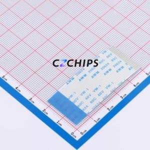 FFC-1.0-20P-50mm-B FFC Cable (Flexible Flat Cable) P=1mm Connector 20P 1mm 0.3mm Reverse - Product Image 1