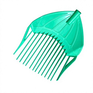 Râteau à gazon Yapu vert simple et économique en plastique pour jardin, avec 14 dents et 22 picots, couleur personnalisable, disponible en ODM - Product Image 2