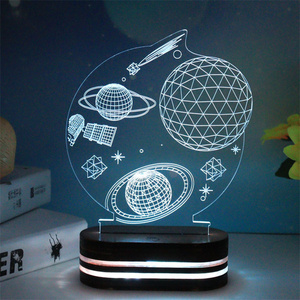 Exquisite Ramadan Decoration Gift Light Eid Islamic Colorful Muslim LED Touch 3D Night Light - Product Image 4
