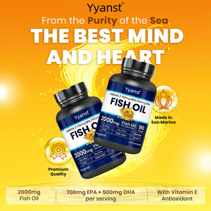 Suplemento de Omega 3 de Alta Absorción para la Salud Inmunológica, Cápsulas de Gel de Aceite de Pescado con Vitamina E, Muestra Gratuita, Compatible con OEM/ODM - Product Image 2