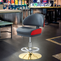 Chaise de casino moderne en cuir avec siège pivotant pour la maison, le bar et les centres commerciaux – Mobilier commercial durable