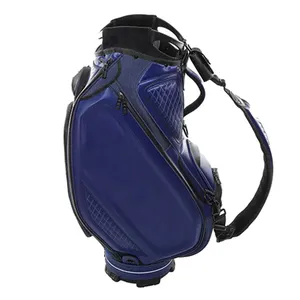 Factory direct Large Capacity professional Custom logo wholesale oem golf bag leather staff waterproof tour golf bag