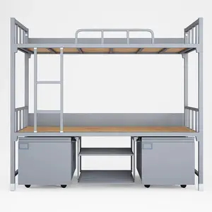 Современные металлические двухъярусные кровати для взрослых эффективно использовать для студенческих квартир и аренды для спальни школы и больницы